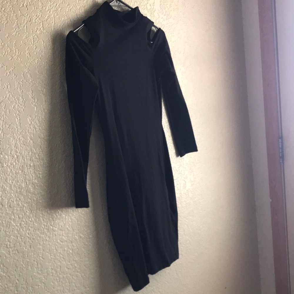 ASOS cold shoulder bodycon dress